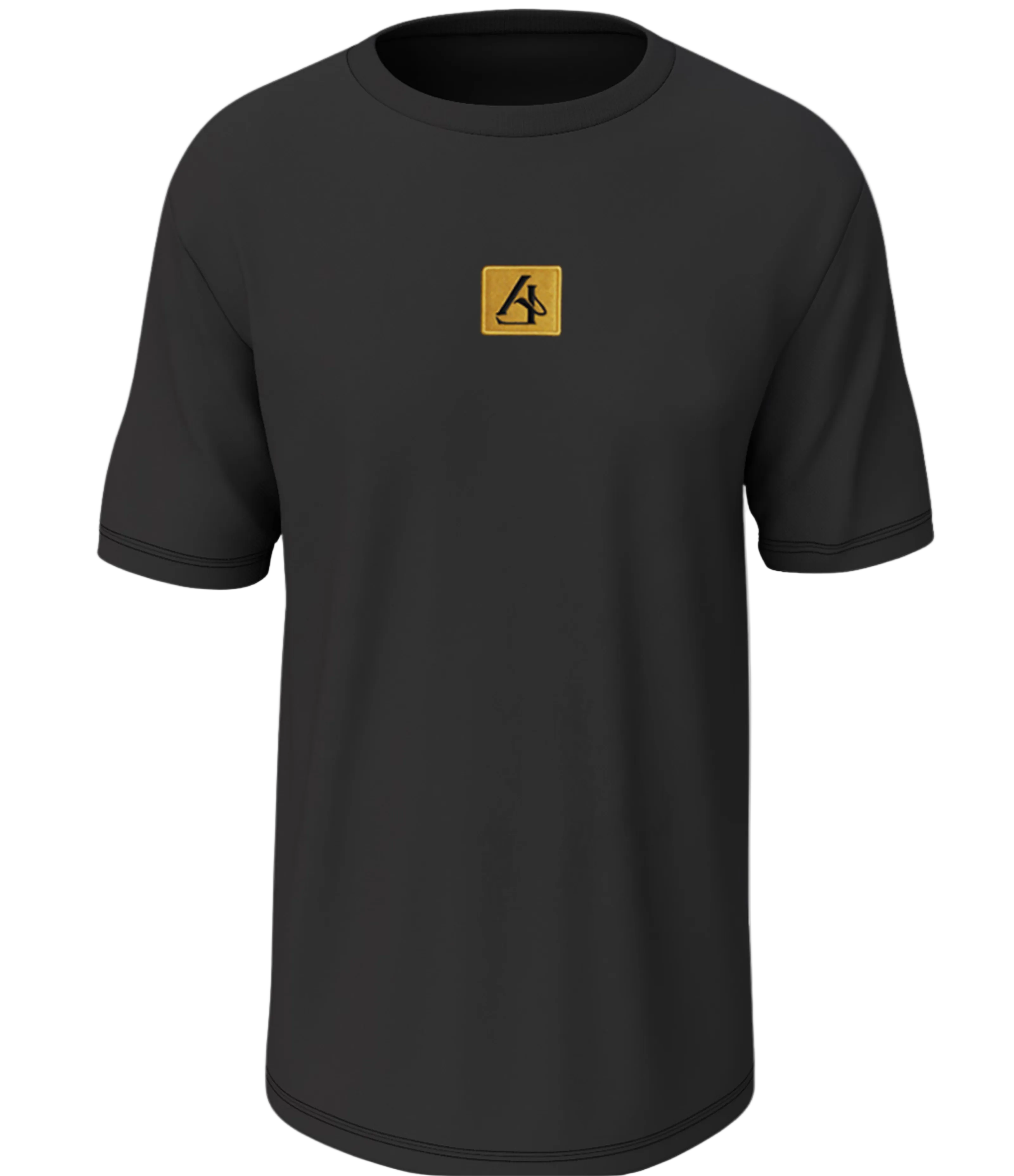 PLAYERA AL CON BORDADO CENTRAL DORADO