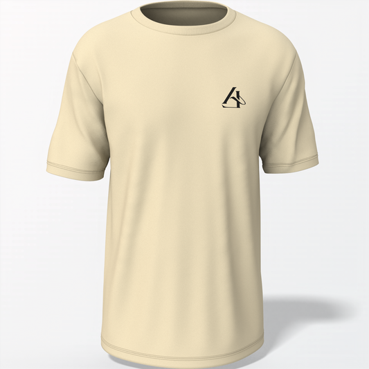 Playera básica de manga corta beige