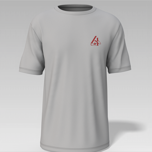 Playera básica de manga corta gris-plata edición Jalisco.