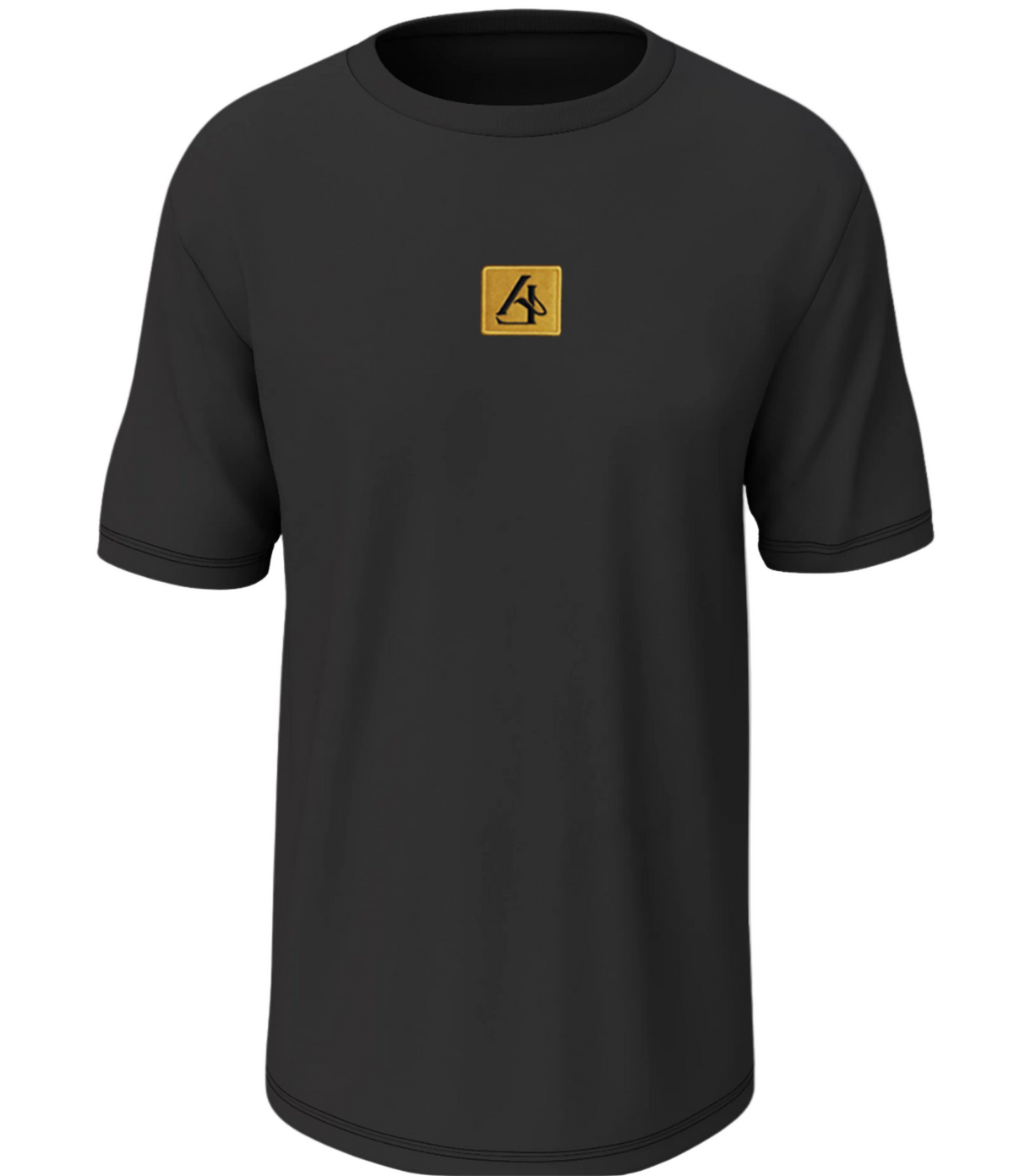 PLAYERA AL CON BORDADO CENTRAL DORADO