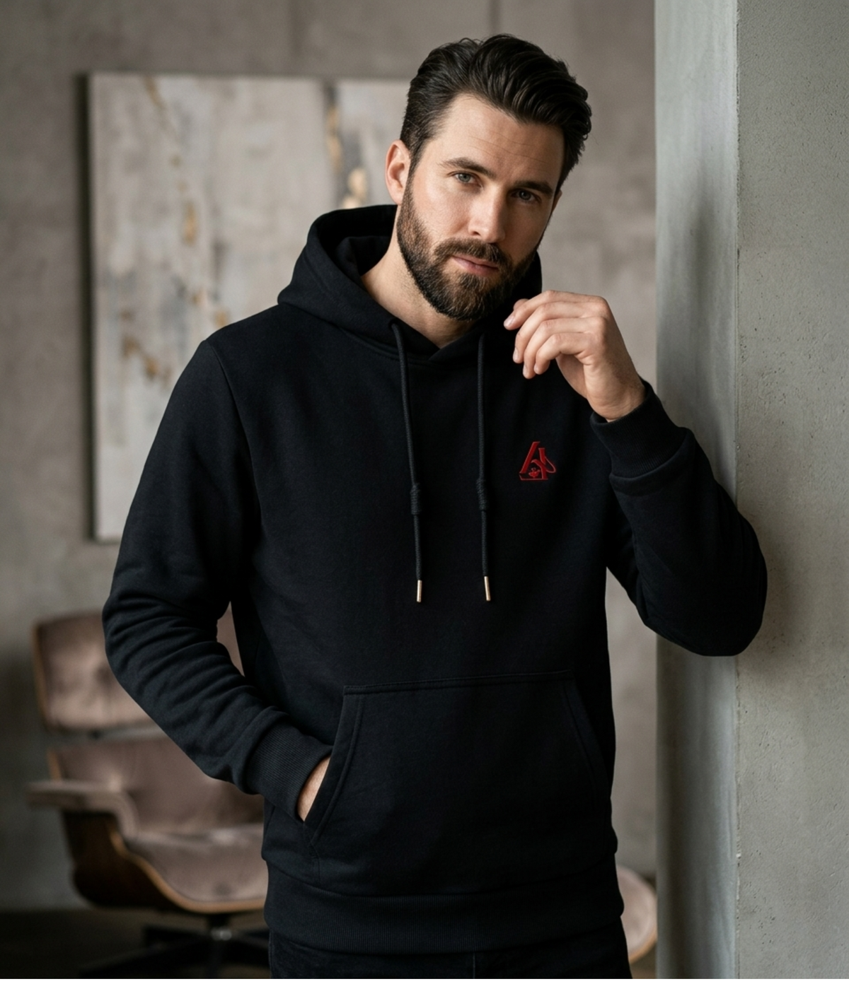 HOODIE AL CON CORDONES ANUDADOS