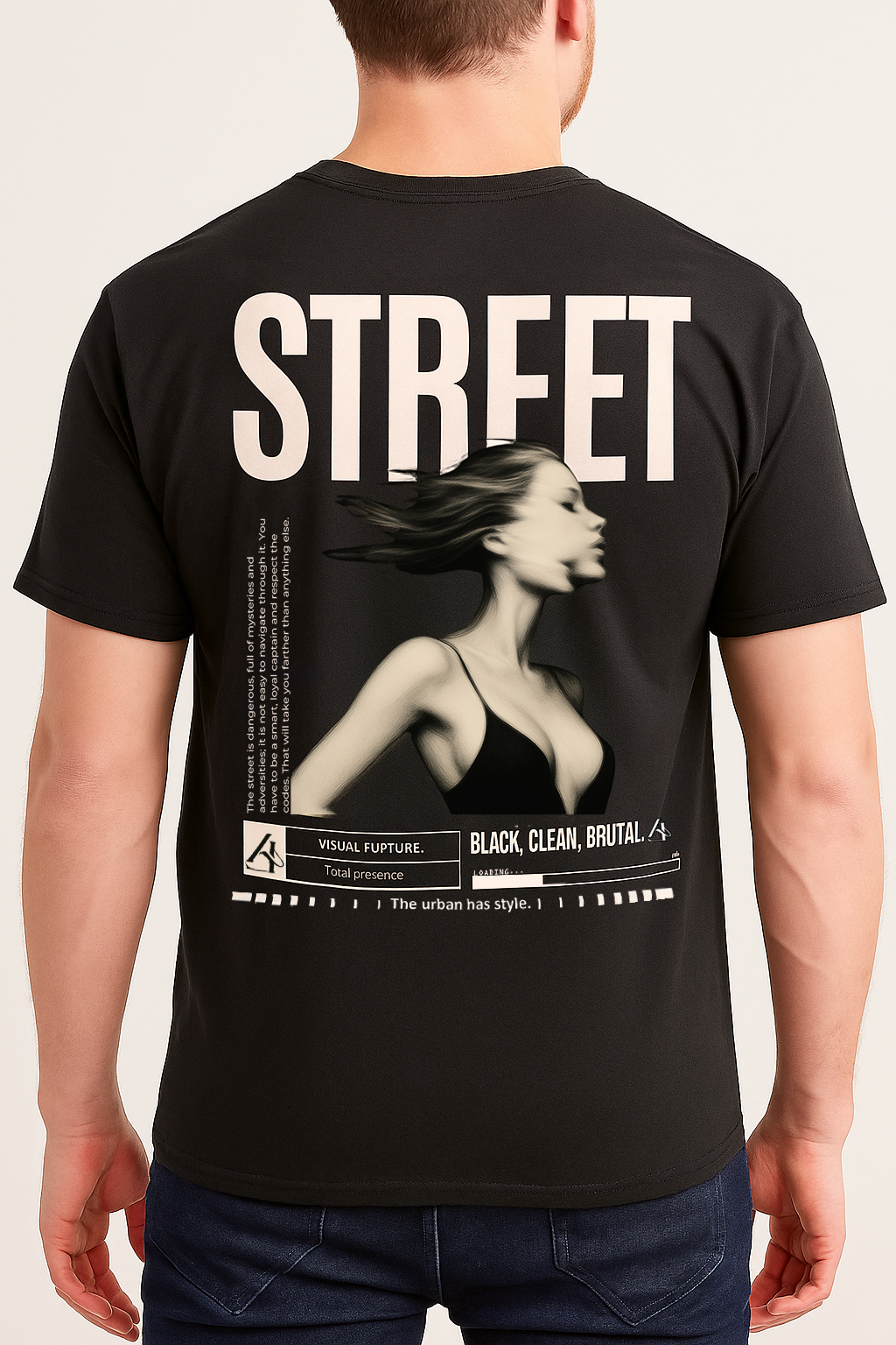 CAMISETA DE ALGODÓN PREMIUM STREET REGULAR FIT