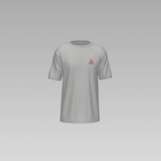 Playera básica de manga corta gris-plata edición Jalisco.