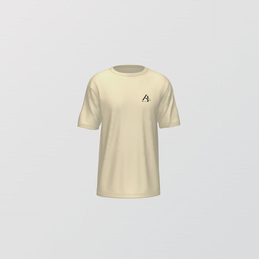 Playera básica de manga corta beige